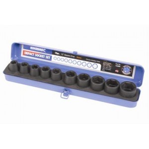 Kincrome Air Impact Socket Set 10 Piece Metric 1/2 inch Square Drive