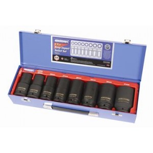 Kincrome Deep Impact Socket Set Deep 8 Piece Metric 3/4 inch Square Drive