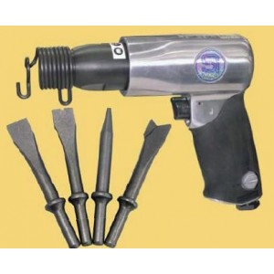 Shinano Medium Air Hammer c/w 4 Chisels